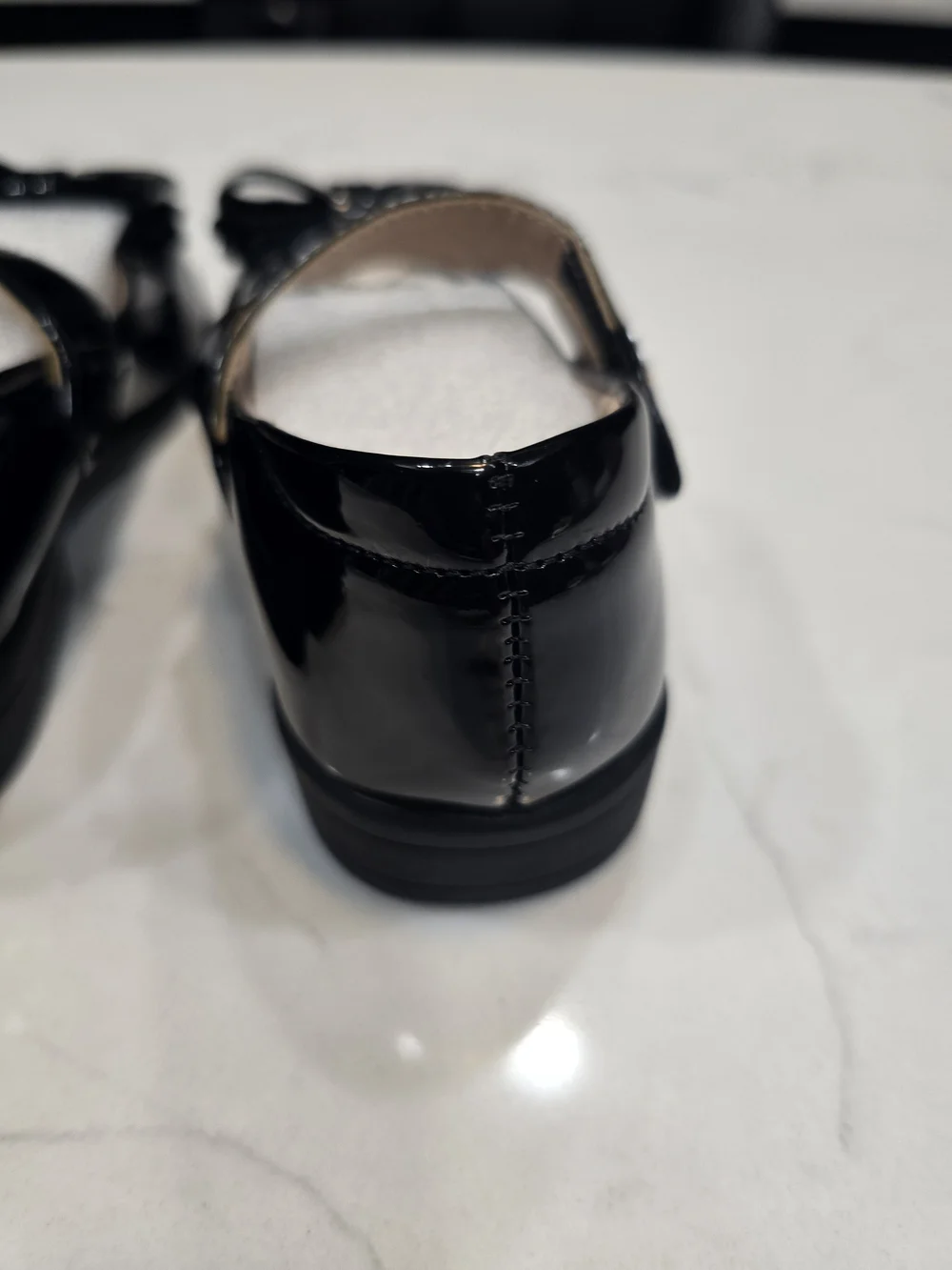 Girls' Black Bow Shoes